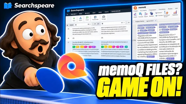 Work with memoQ bilingual files in Searchspeare.