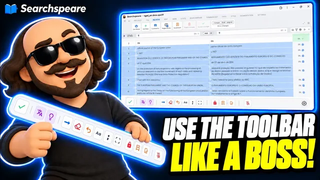 Use the Searchspeare segment toolbar.